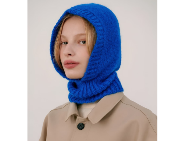 Blue Knitted Balaclava