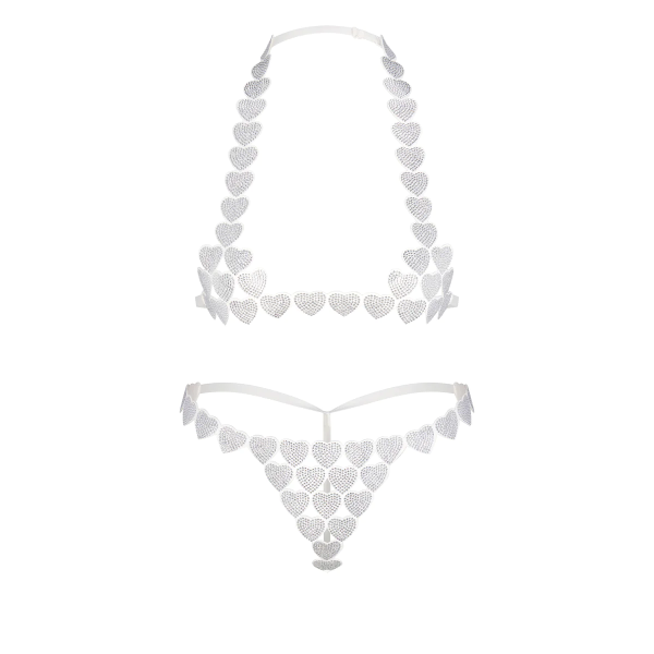 Crystal Skimpy Bralette and Thong Set