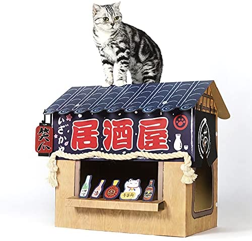 Cardboard Cat House, Cat Condo, Cat Izakaya Bar