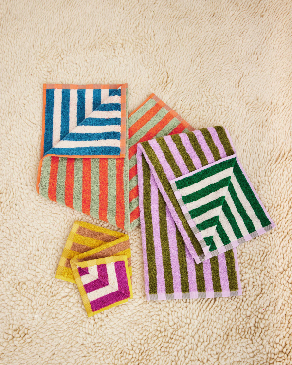 Earth Stripe Hand Towel Set