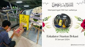 AnKer Bekasi Betulan Bikin Peringatan 100 Hari Matinya Eskalator Stasiun