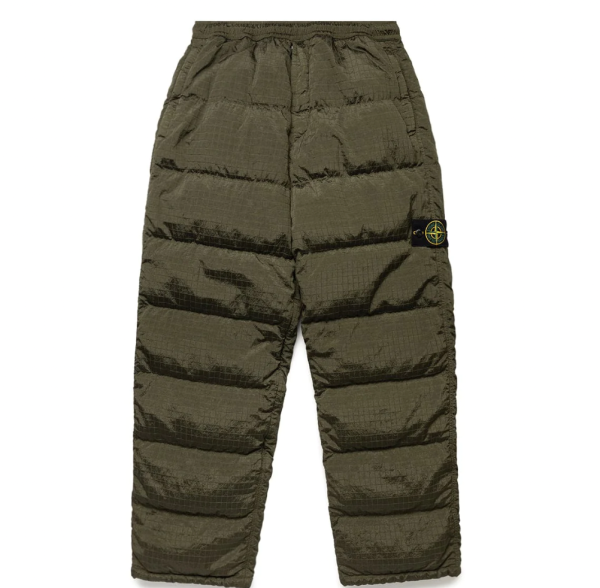 NYLON METAL PUFFER PANTS