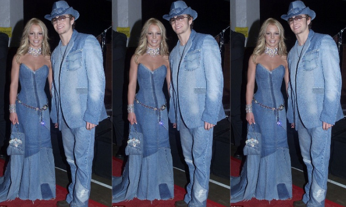 justin timberlake britney spears denim VMAs