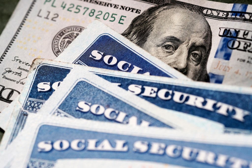 social security cards and money