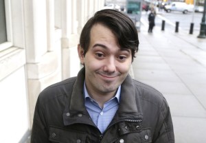 Martin Shkreli arrives at the United States Federal courthouse on February 3, 2016 in New York City.