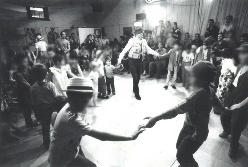 children dance with the artist joseph beuys at friedrichshof commune