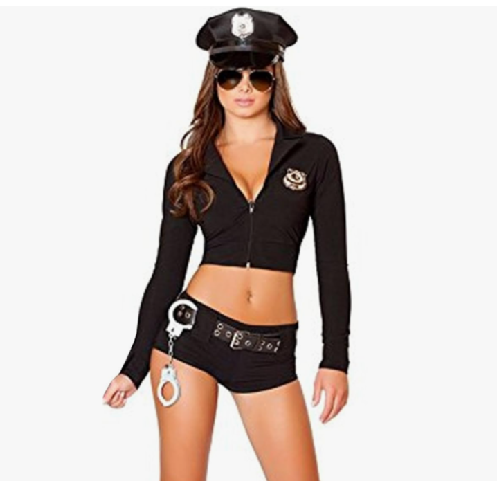 womens police sexiest halloween costumes