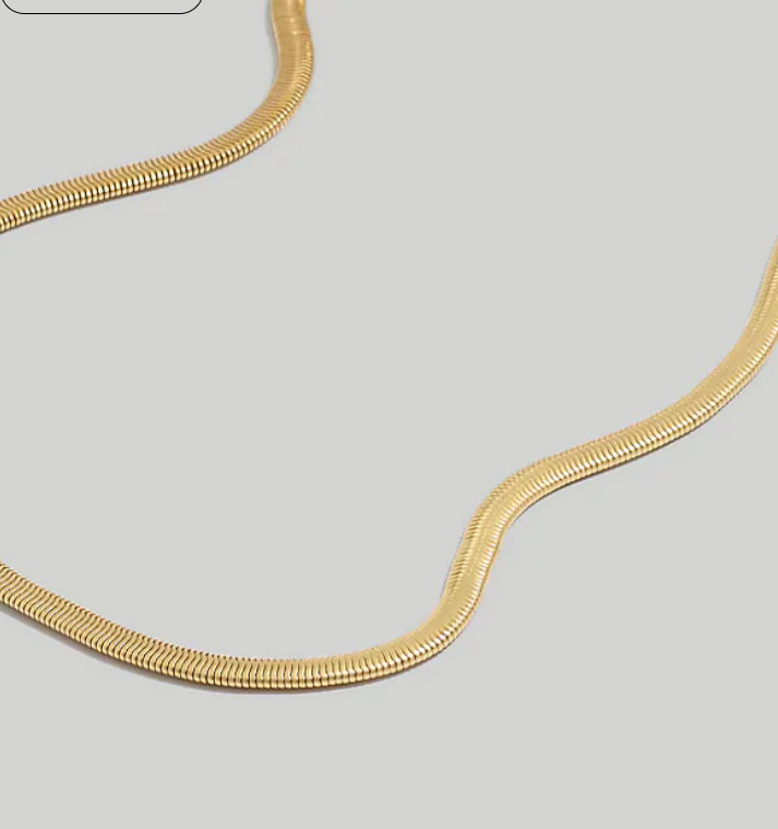 madewell herringbone chain necklace