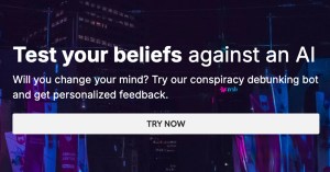 debunkbot ai chatbot conspiracy theory