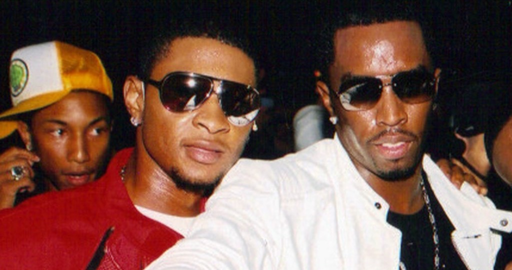 Usher and Diddy in 2004