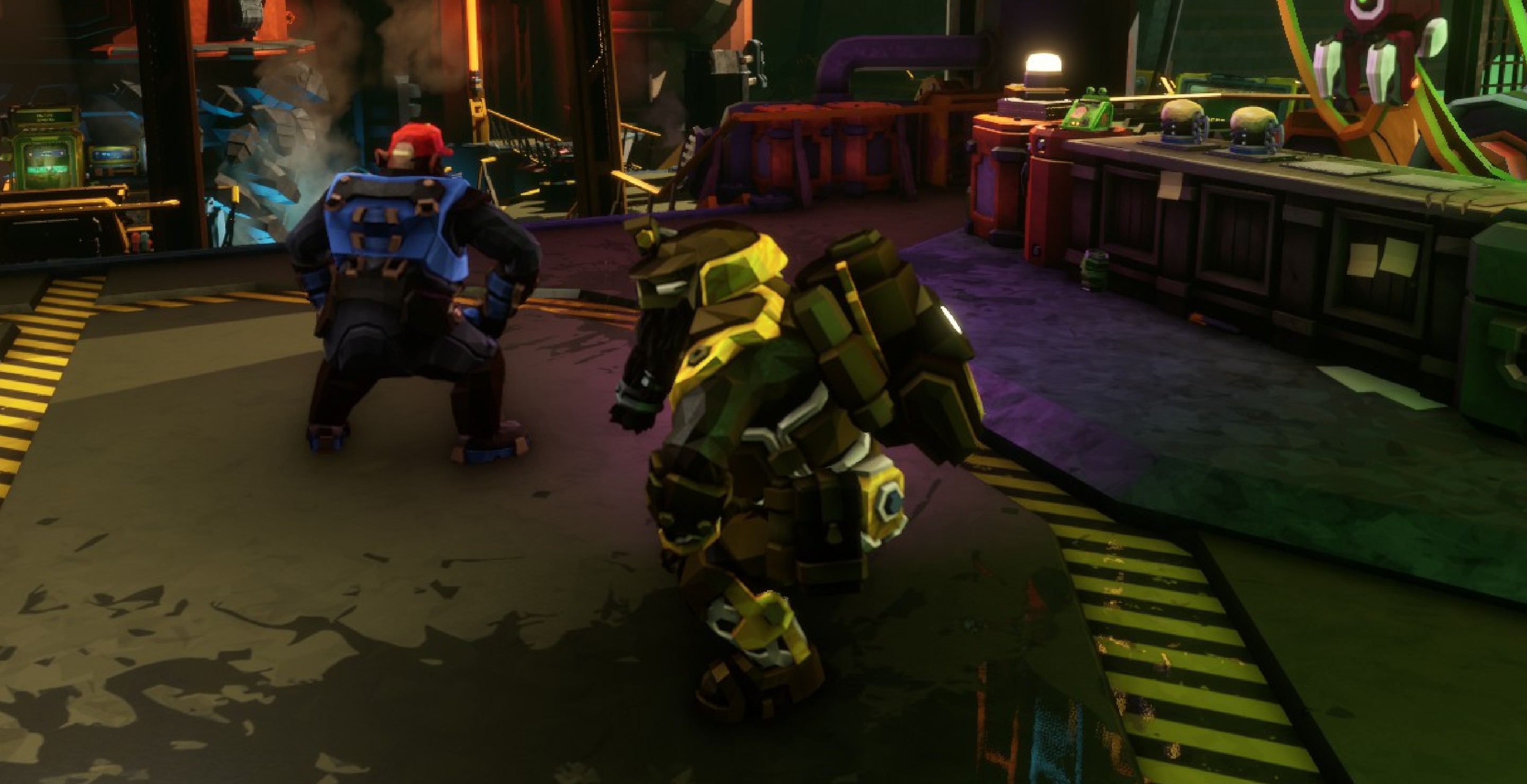 Two dwarves dancing in Deep Rock Galactic