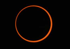 Annular eclipse ring of fire