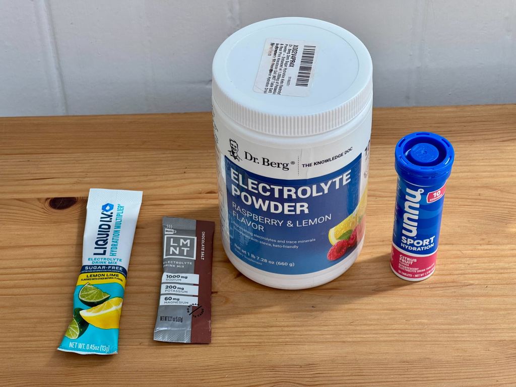 how we tested the best electrolyte powders