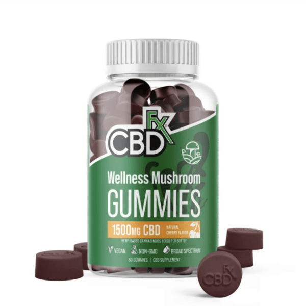 CBD Gummies With Mushrooms for Wellness 1500mg