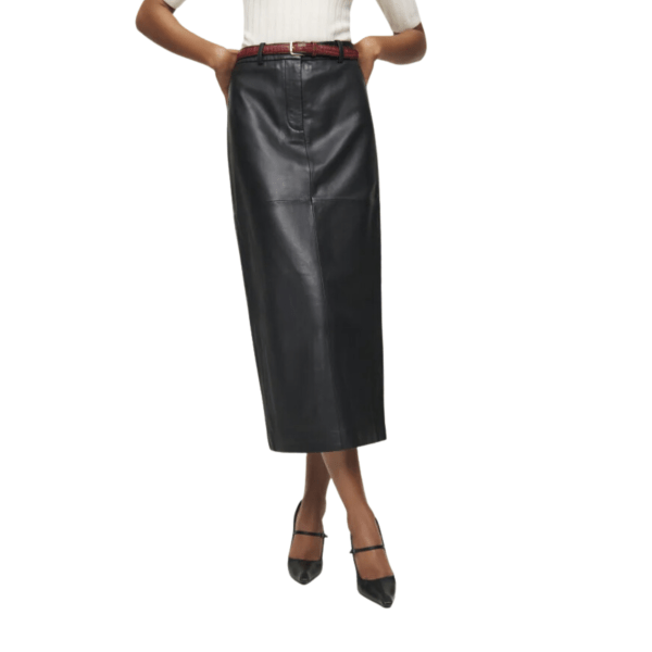 Veda Julia Leather Skirt