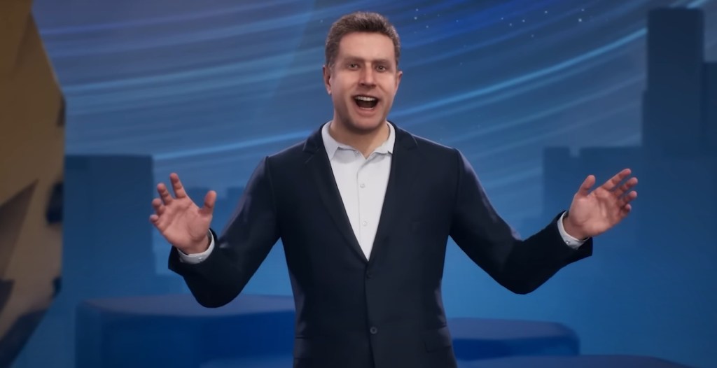 MetaHuman Geoff Keighley in Fortnite for the Game Awards show