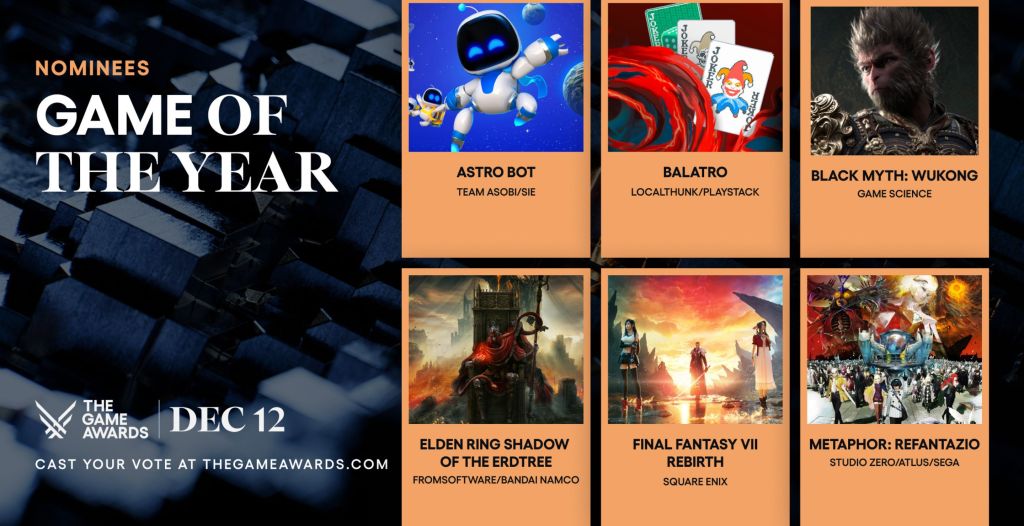 Honestly? I'm Totally Okay With the Game Awards' 2024 'Game of the Year' Nominees!