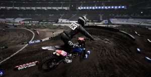 My character hitting a whip in Monster Energy Supercross 6