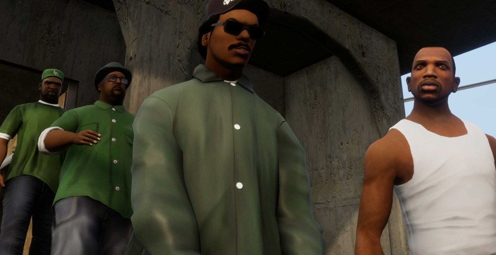 The Grove Street gang in San Andreas