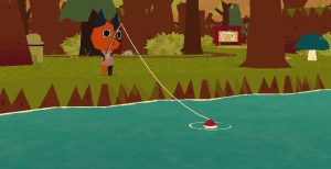 My character fishing in Webfishing