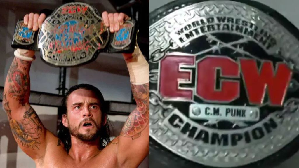 CM Punk's ECW title revealed