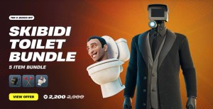 The Skibidi Toilet meme in Fortnite