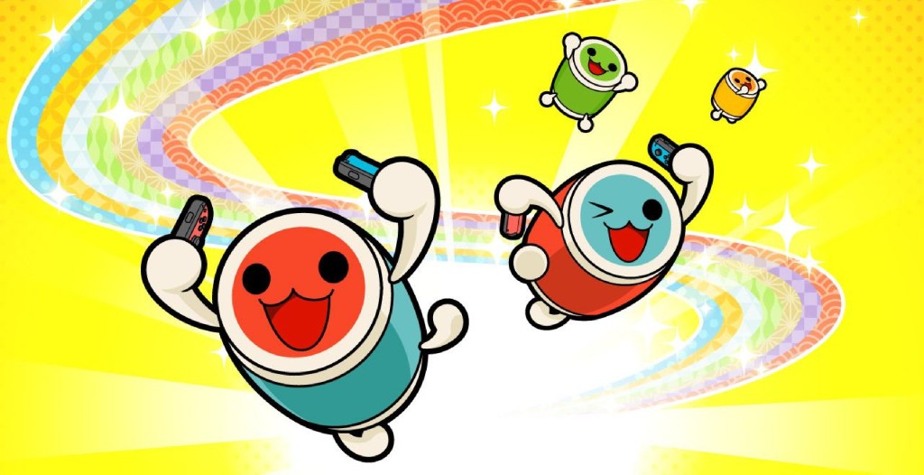 Don and Katsu in the key art for Taiko no Tatsujin Drum 'n' Fun