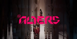 The main splash screen for The Alters