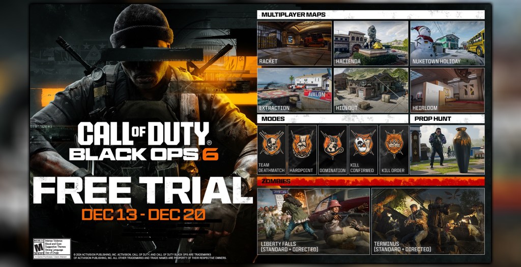 Call of Duty Black Ops 6 free trial