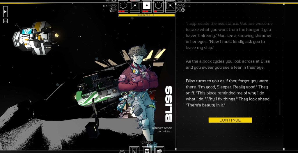 Bliss, a ship repair-person from Citizen Sleeper 2