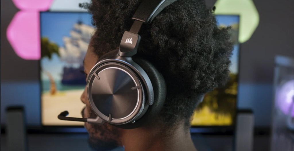 The Virtuoso Max Headset in a stock image from Corsair