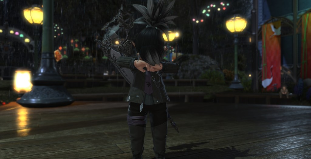 Chetus Jetus crying in Old Gridania because people won't stop using mods to stalk people